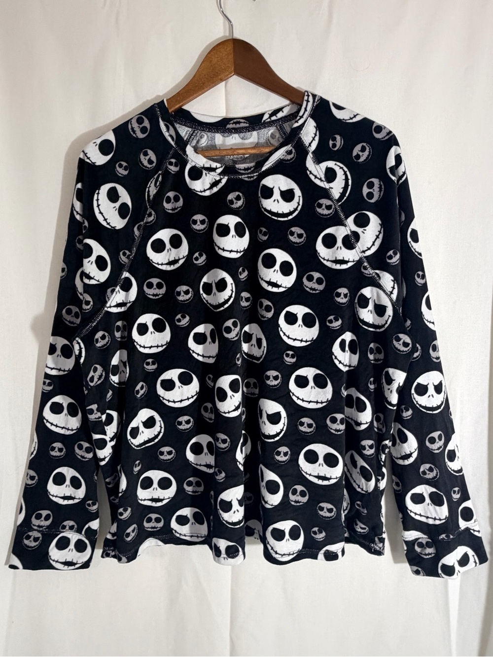 Disney The Nightmare Before Christmas Jack Skellington Pajama Top XL 16-18